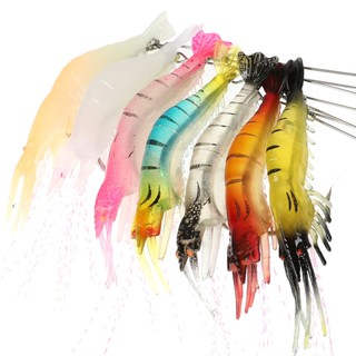 Mồi tôm giả SKYBAITS silicone 75mm để câu cá 5.5g
