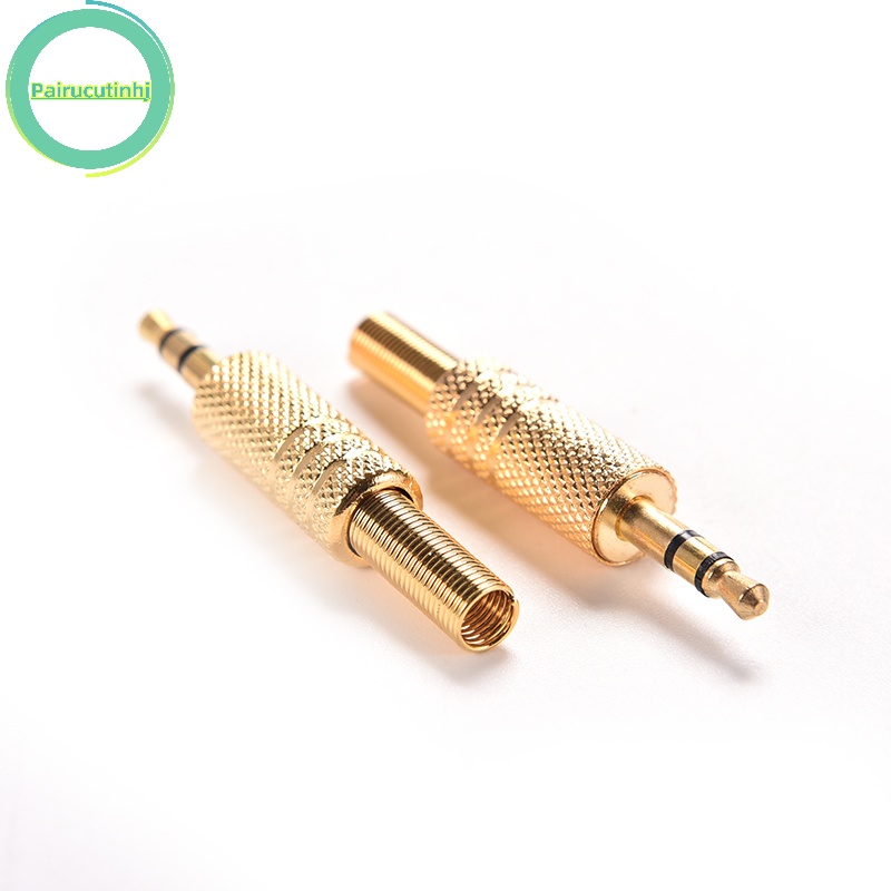 Cặp jack Cắm Âm Thanh 3.5mm 1 / 8 "trs Mạ Vàng vn