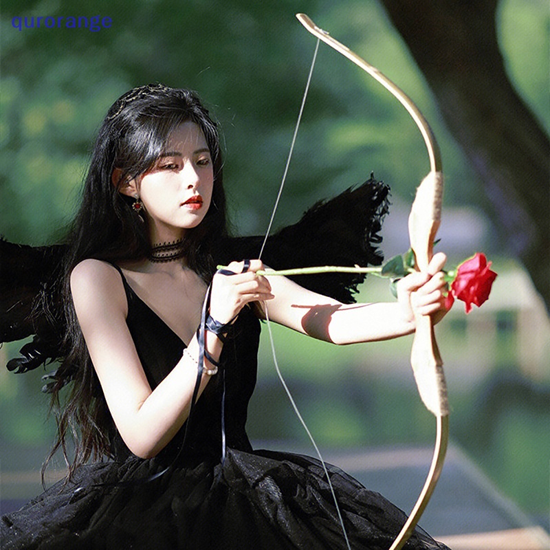 Qurange 1pc đôi cánh thiên thần trắng đen cánh lông vũ người lớn trẻ em quà tặng sinh nhật cosplay ror