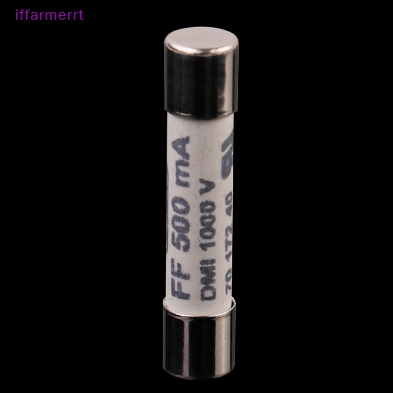 Iffarmerrt 1pc ff 0.5a 500ma 1000v dmi cầu chì cho đồng hồ vạn năng f15b f17b f18b 6.3x32mm vn