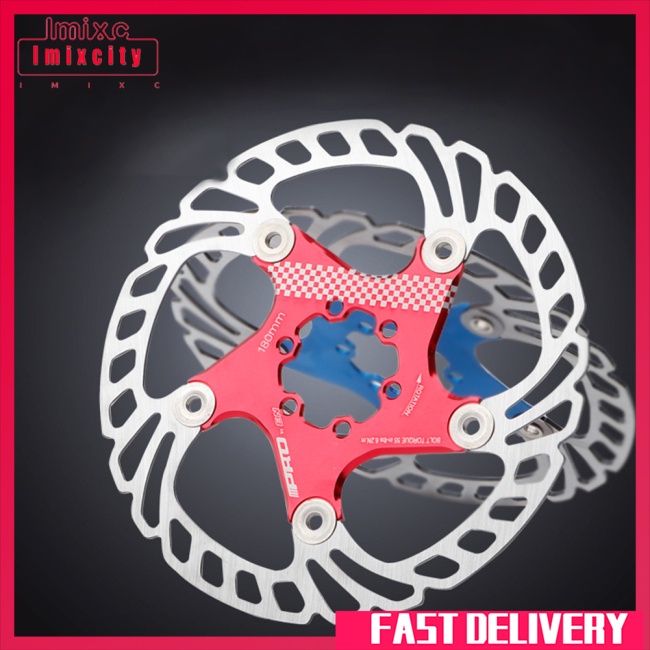 Imixcity mtb 140/160/180 / 203mm đĩa phanh xe đạp đường bộ phanh xe đạp nổi sáu đĩa đinh cho phanh xe đạp leo núi