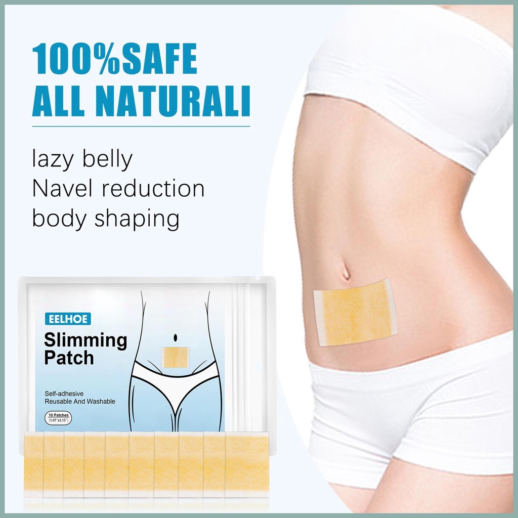 Miếng dán giảm béo 10 cái miếng dán giảm béo thảo dược tự nhiên miếng dán nút bụng hiệu quả làm săn chắc bắp chân bụng to yunvn yunvn