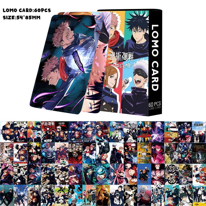 Jujutsu Kaisen Photocard Double Sided Itadori Yuji Satoru Gojo Lomo Card