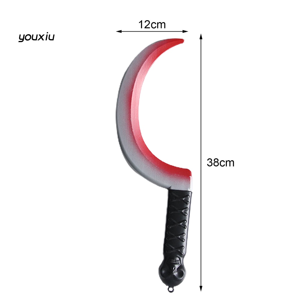 Yfp rìu đẫm máu trang trí thực tế nhìn eco-friendly nhựa halloween đẫm máu đồ chơi dao cạo giả cho gia đình