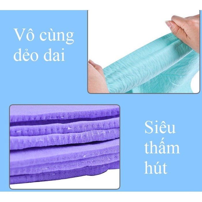 Khăn Tắm Siêu Thấm Cho Chó Mèo Magic Towel, Thấm Hút Nhanh