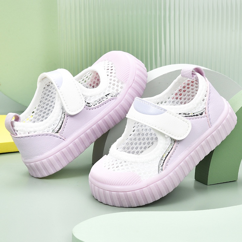Ayuer summer toddler shoes 0-1-2 tuổi baby non-slip soft soled baby net shoes