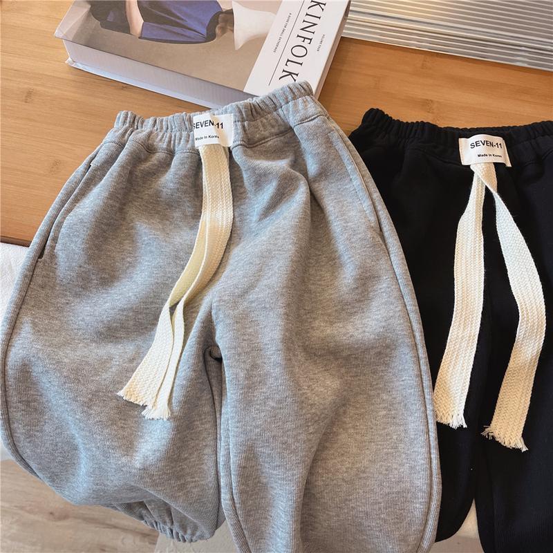 Quần Dài Thể Thao Dáng Rộng Phong Cách Hàn Quốc Thời Trang Xuân Thu 2023 Dành Cho Bé Trai Và Bé Gái