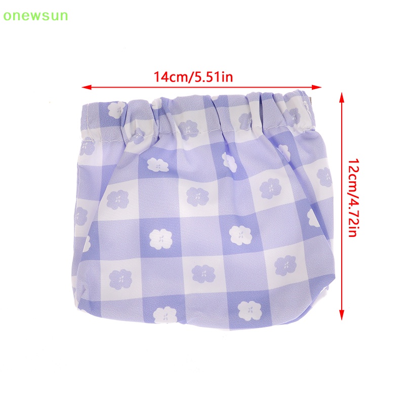 Onewsun 1pc túi lưu trữ tự động đóng không thấm nước tiền xu nhỏ ví dung lượng cao vải oxford phim hoạt hình túi phụ nữ túi phụ kiện mới