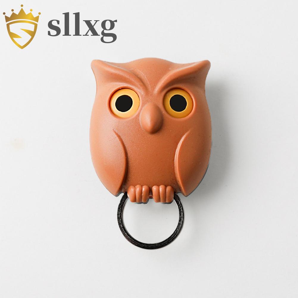 Móc treo nhấp nháy keo dán hình con cú móc chìa khóa sáng tạo cho phòng ngủ nhà bếp