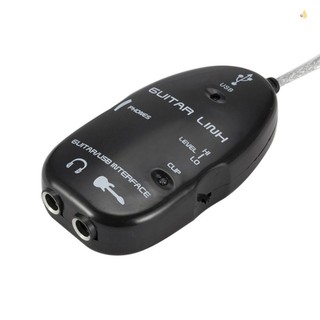 Mynice guitar to usb interface link cable adapter audio connector recorder for pc / computer