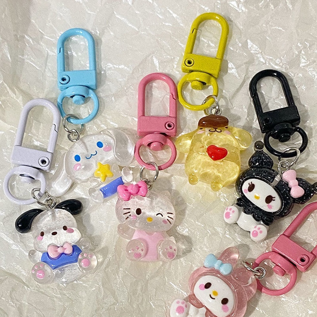 Móc Khóa Hình Chú Chó Sanrio Màu Macaron Dễ Thương
