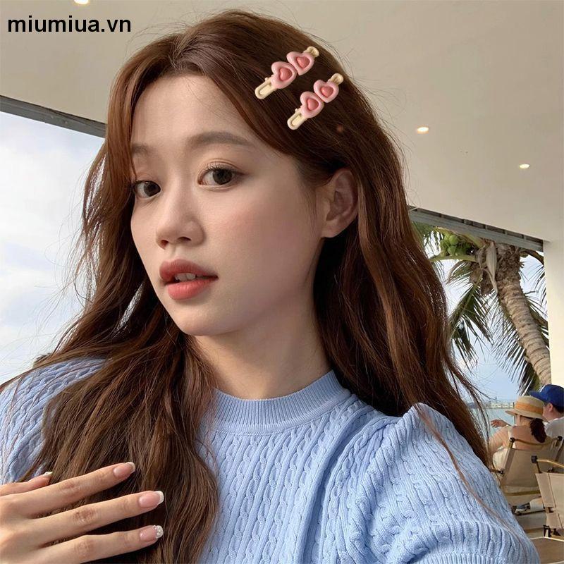 Miumiua🔮Kẹp Tóc Hình Ngôi Sao / Trái Tim / Phấn Má Hồng mini Dễ Thương Lựa Chọn Phong Cách Nhật Bản