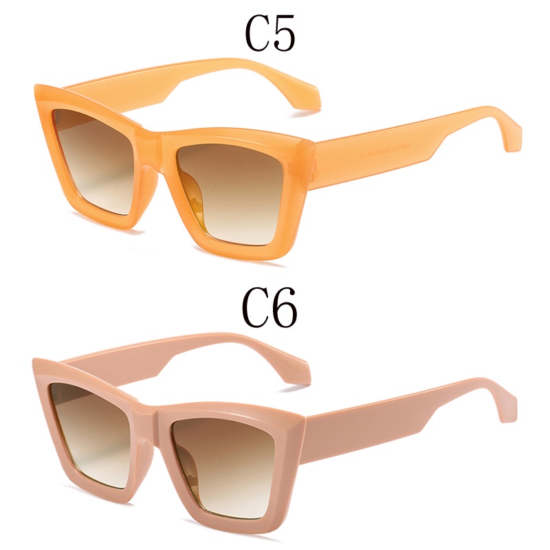 [Hỗ Trợ Bán Sỉ] Kính Râm Thời Trang Gọng Mắt Mèo Lớn Chống Nắng Phong Cách Âu Mỹ Gradient Phổ Biến Cho Nữ