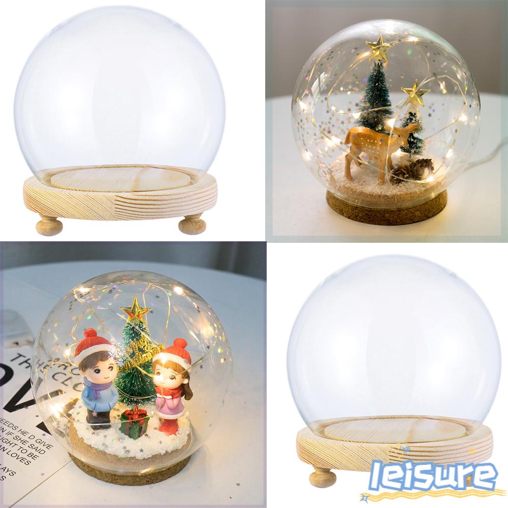 Lọ thủy tinh trong suốt hình cầu dùng trồng cây trang trí