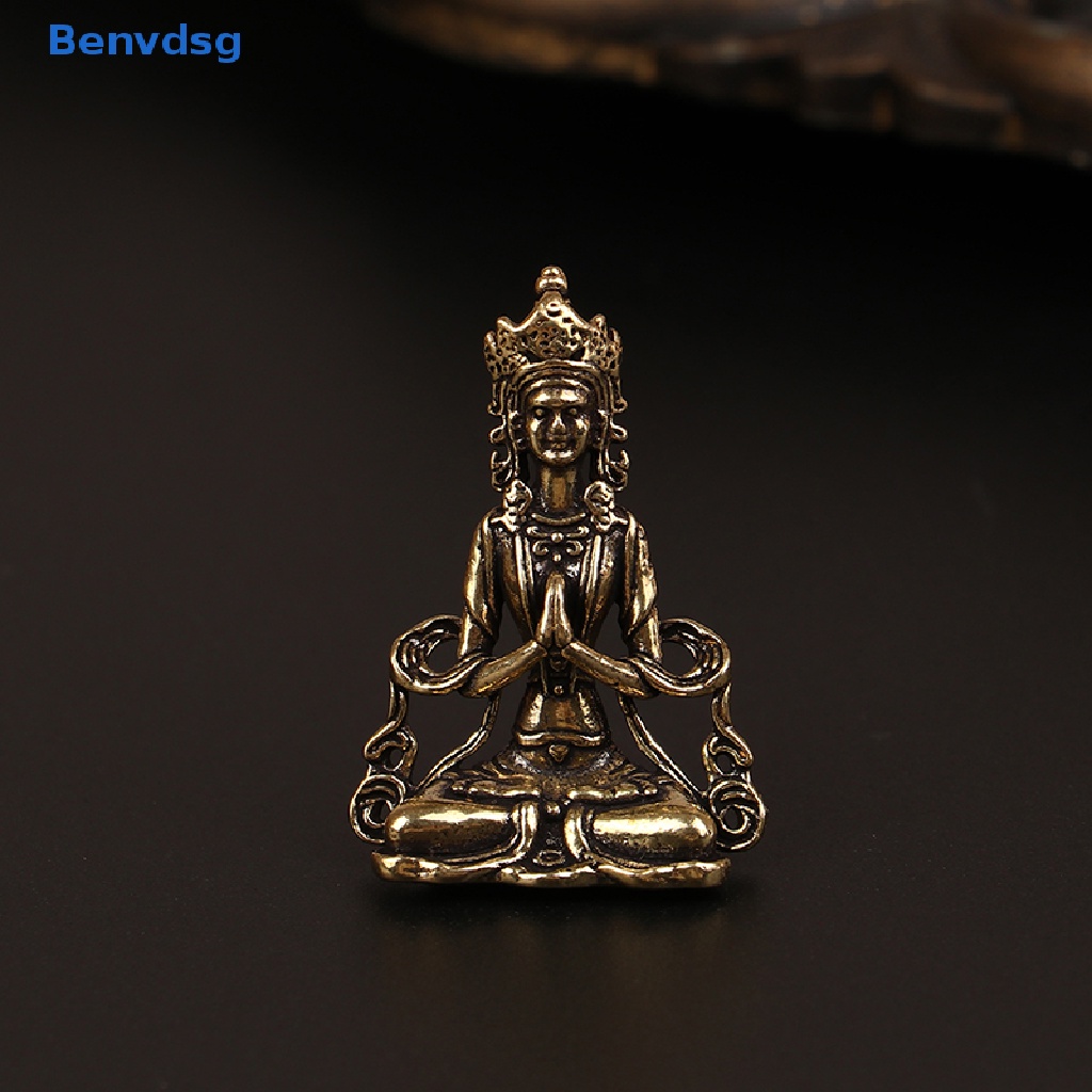 Tượng Phật Bằng Đồng Mini Phong Cách Retro Dùng Trang Trí Phòng Khách