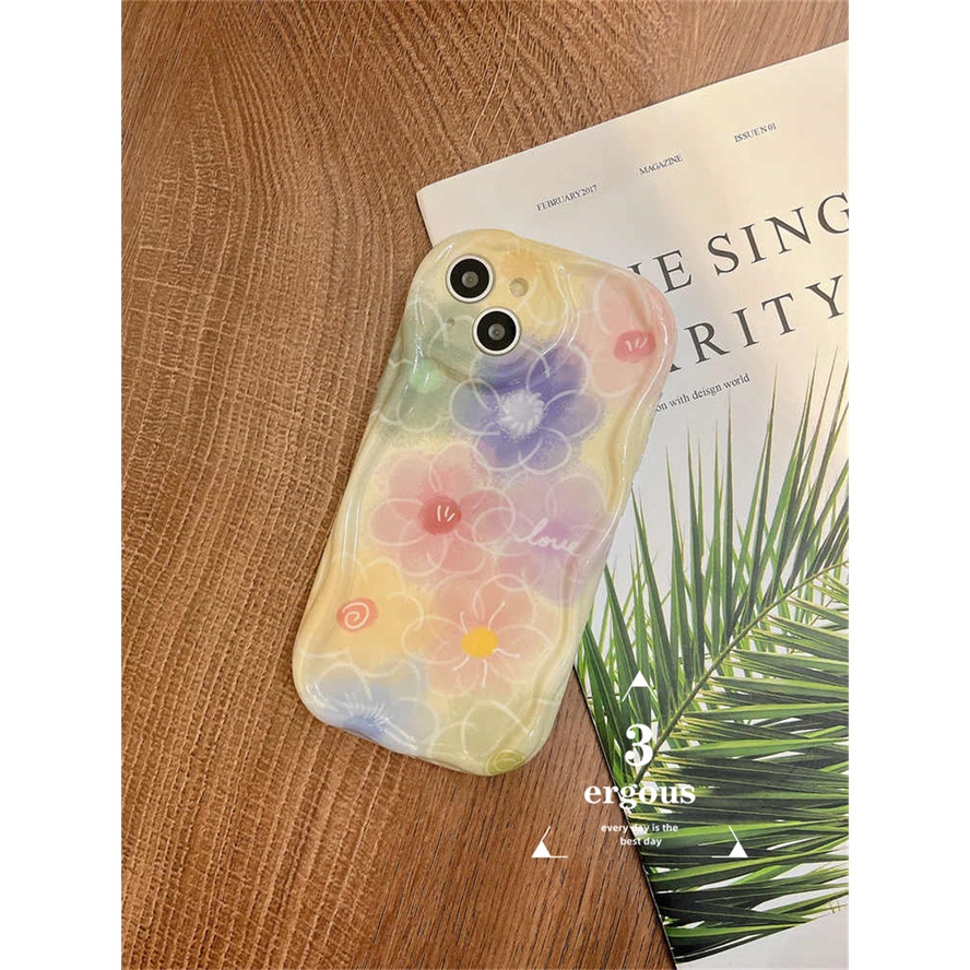 Ốp Điện Thoại TPU Mềm Họa Tiết Hoa Nhiều Màu Sắc Cho IPhone 14 13 12 11 Pro Max SE2020 X XR Xs Max 7 8 6 6s Plus