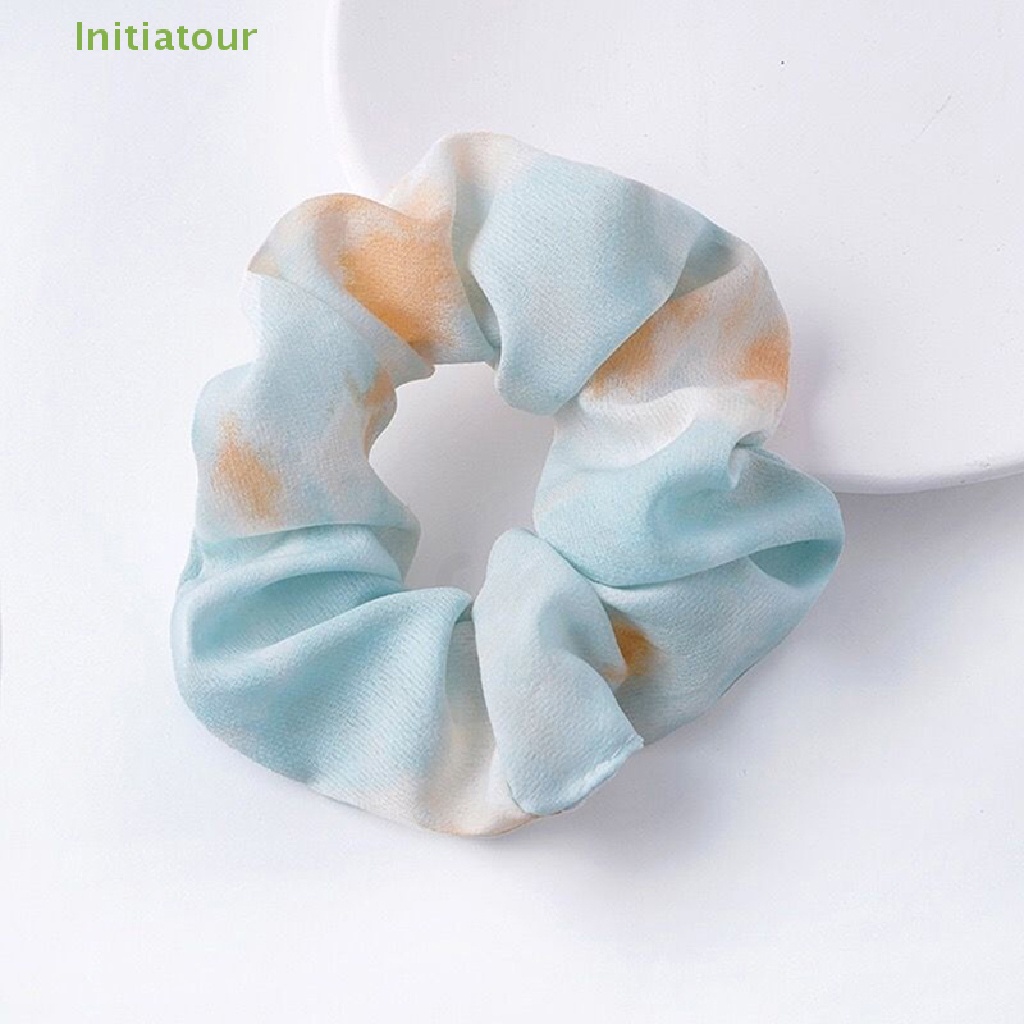 Dây Cột Tóc Cao Su Co Giãn In Họa Tiết Trái Bơ / Hoa Dễ Thương Phong Cách Hàn Quốc Cho Nữ