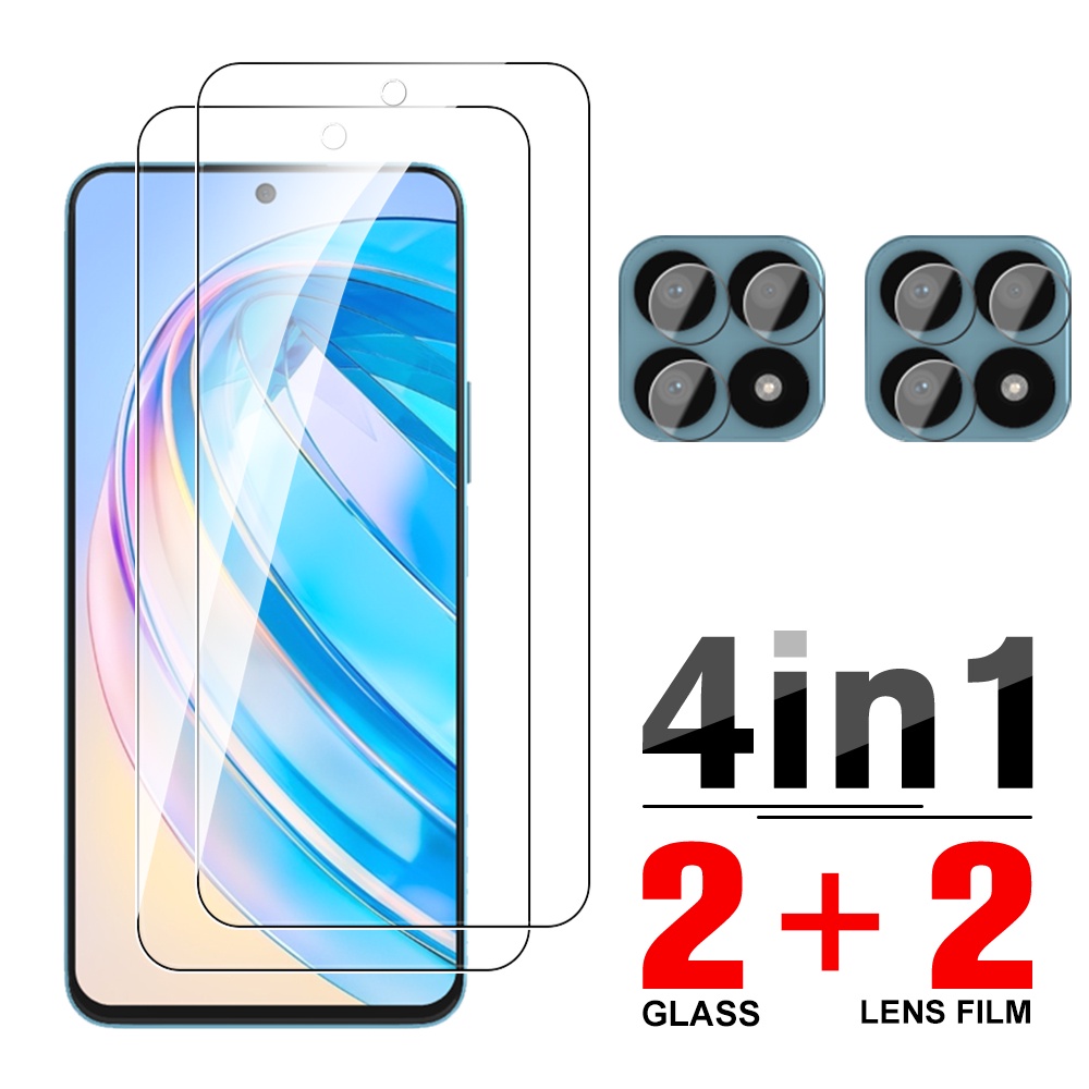 Ốp Điện Thoại Kính Cường Lực 4 Trong 1 Cho Honor X8a 4g Honar X 8 A 8A HonorX8a 4g 6.7inch