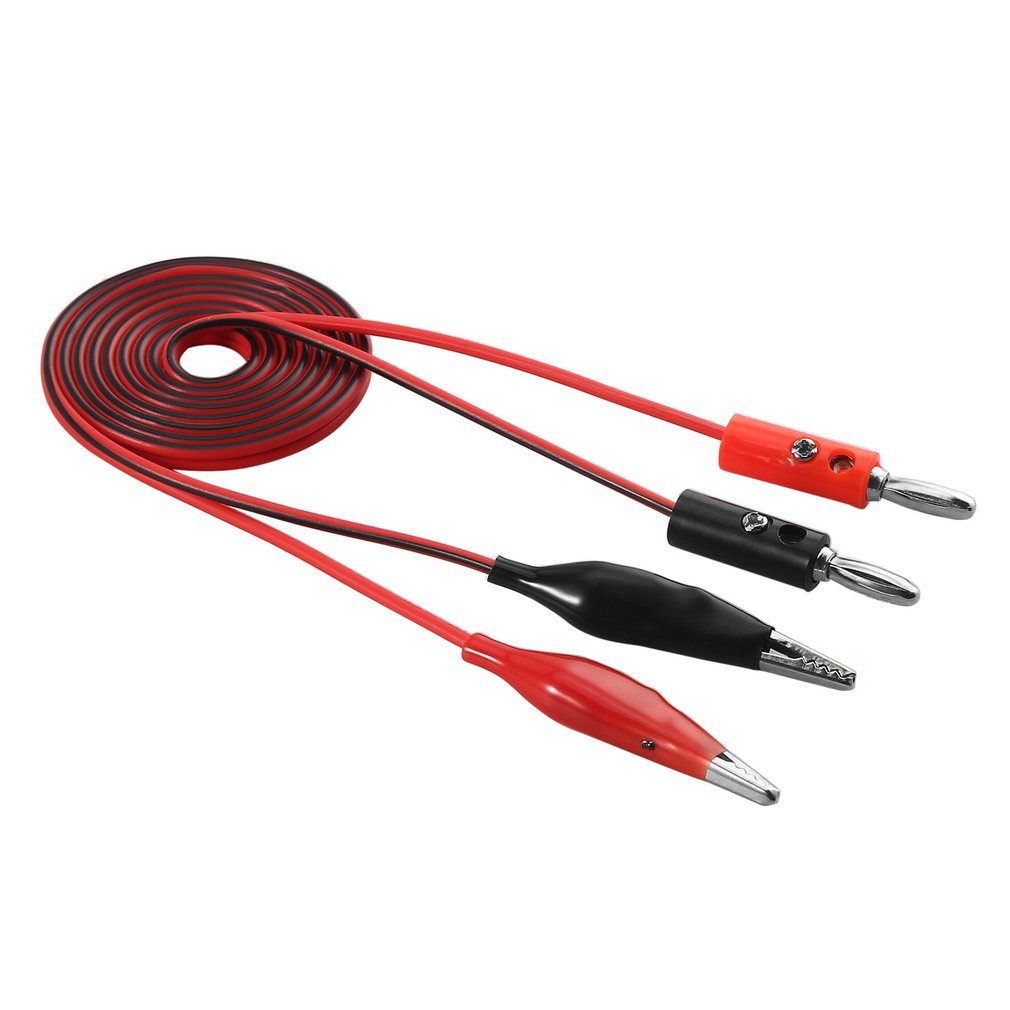 ✿vivi✿Alligator Probe Test Leads Clip Pin Banana Plug Cable For Digital Multimeter