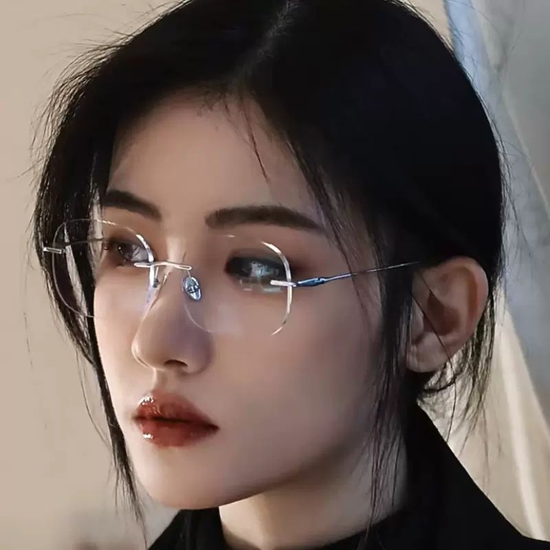 Gọng Kính Không Gọng Phiên Bản Hàn Quốc jennie Trơn Màu Hợp Thời Trang Cho Nữ