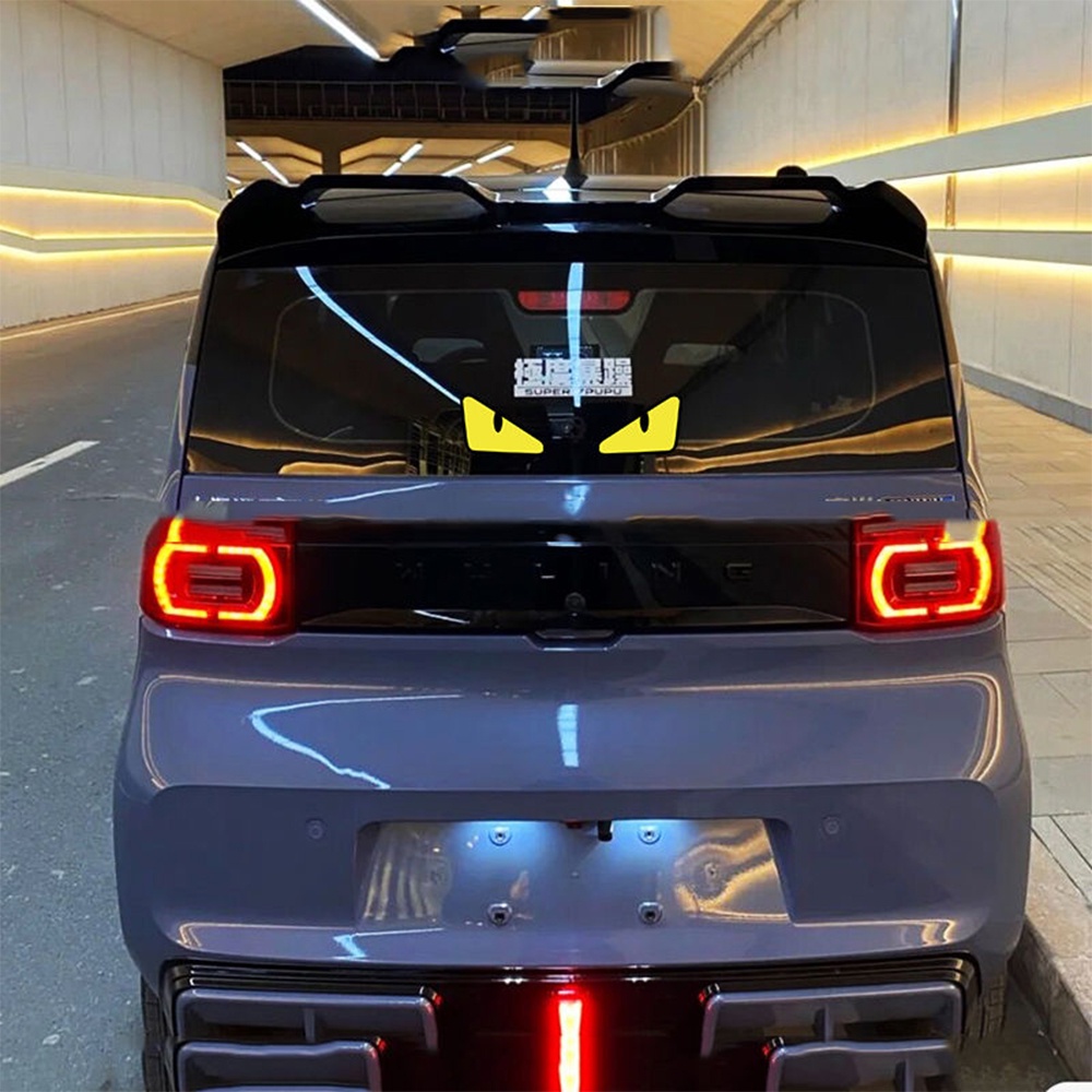 Đề Can Phản Quang Chống Thấm Nước Hình Đôi Mắt Quỷ Độc Đáo Trang Trí Xe Hơi / Xe Máy