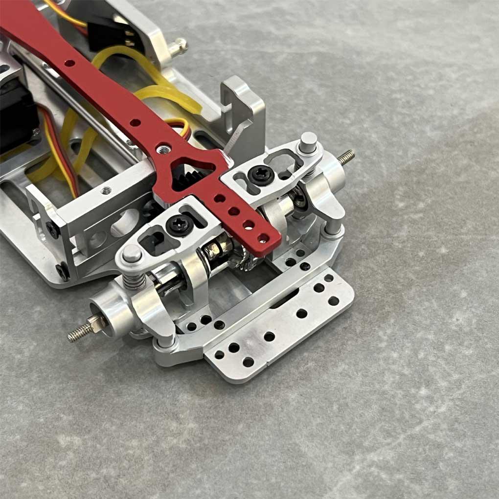 Set 2 Đế Bánh Xe Sau Bằng Kim Loại Màu Trơn Cho Xe Hơi Điều Khiển Từ Xa 1: 28