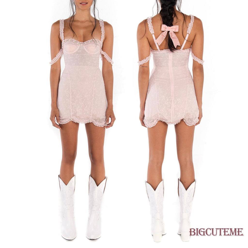 Đầm Hai Dây Họa Tiết Hoa Thời Trang Mùa Hè Cho Nữ