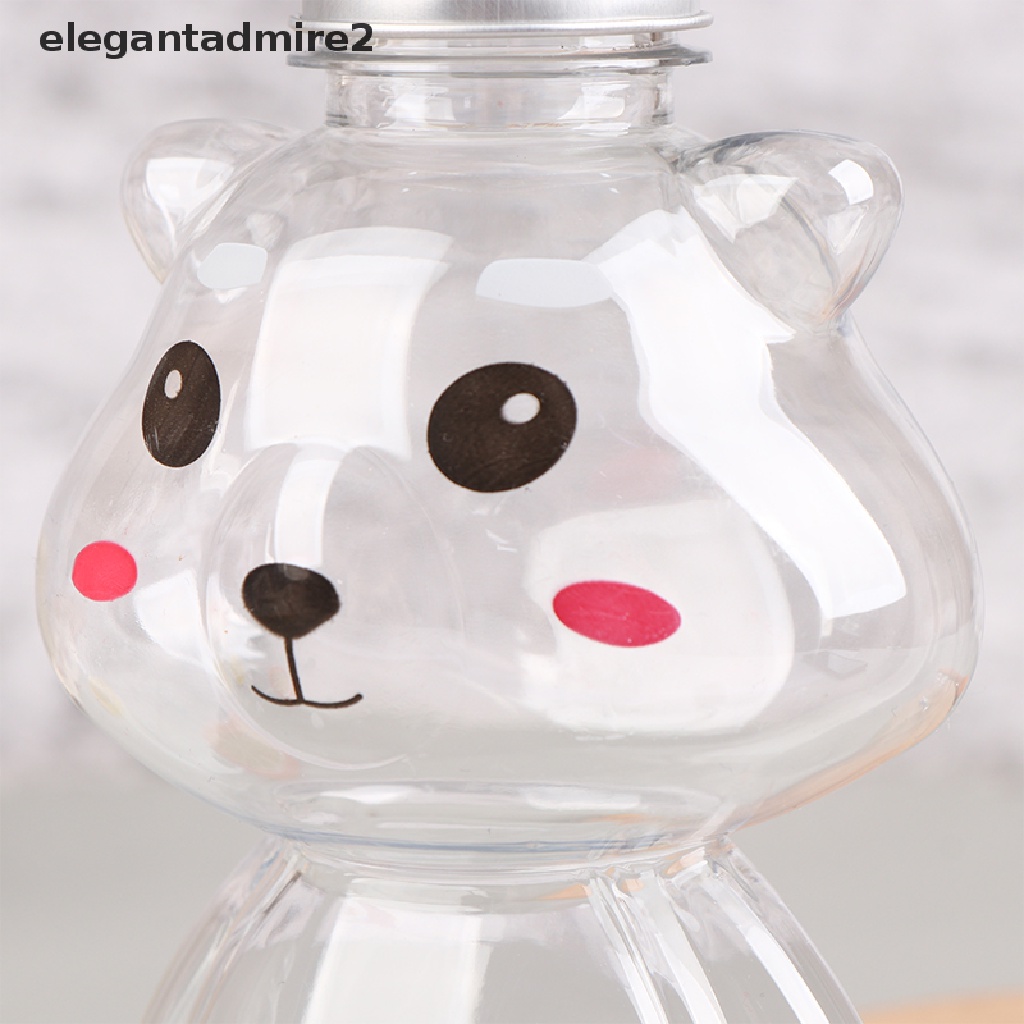 1 Bình Nước Ép 500ml Bằng Nhựa Dày Trong Suốt In Hình Gấu Violent Dễ Thương