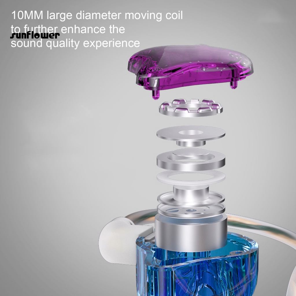 Tai Nghe Nhét Tai Thiết Kế Trong Suốt 10mm Dùng Làm Quà Tặng Sinh Nhật