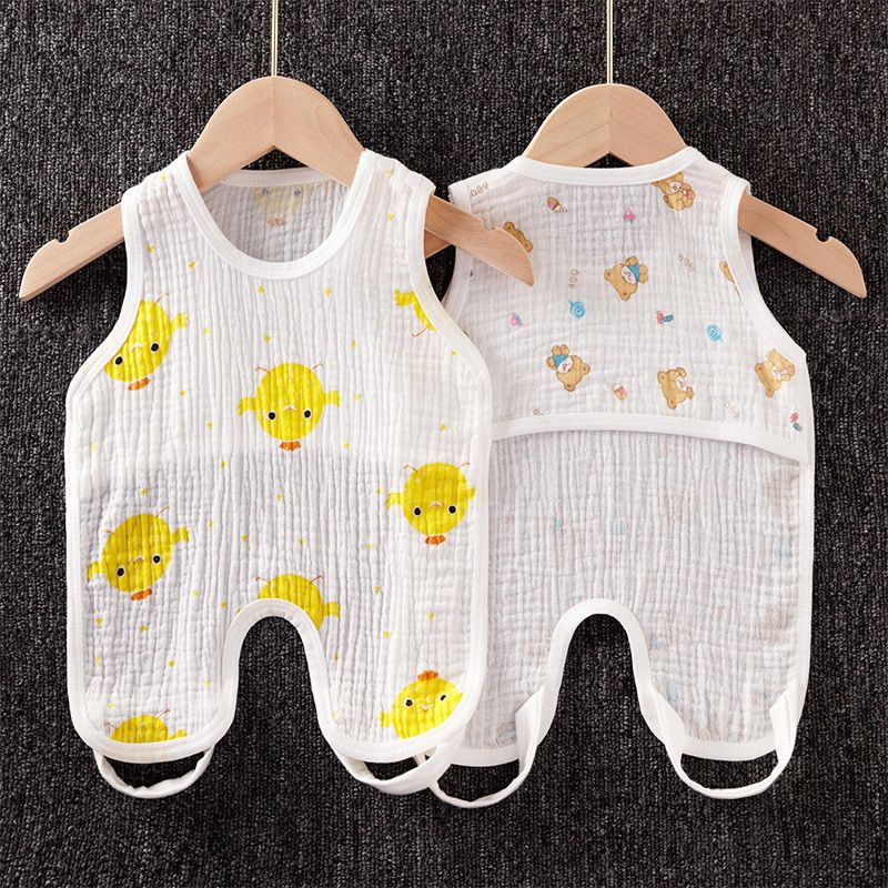 áo liền quần sơ sinh Đai Quấn Bụng Bảo Vệ Bụng Chất Liệu Cotton Mỏng Thời Trang Mùa Hè Cho Bé Sơ Sinh