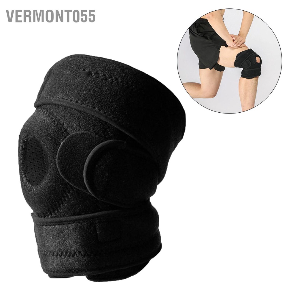 Có thể bán buôn Khum Bảo Vệ Đầu Gối Đen Free Size Chống Trượt Có Thể Điều Chỉnh Nẹp cho Đi Xe Đạp Vermont055 Hàng giao ngay