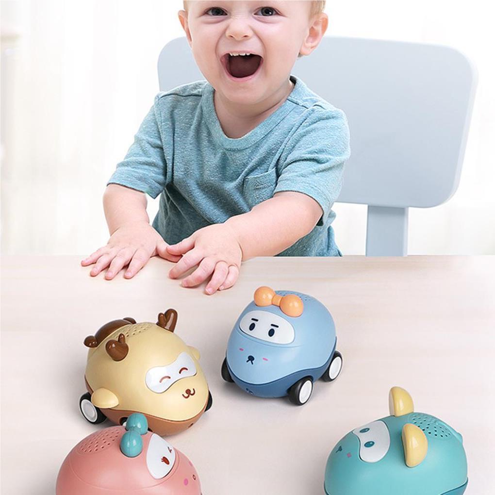 Đồ Chơi Xe Hơi Hoạt Hình Mini Di Động Tương Tác Giáo Dục Sớm Cho Bé Trai Bé Gái