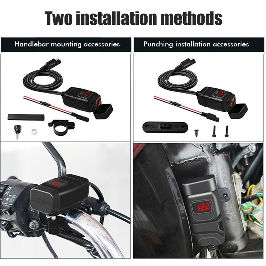 Bộ Chuyển Đổi Sạc Mini Cầm Tay Lắp Đặt An Toàn Cho Xe Máy