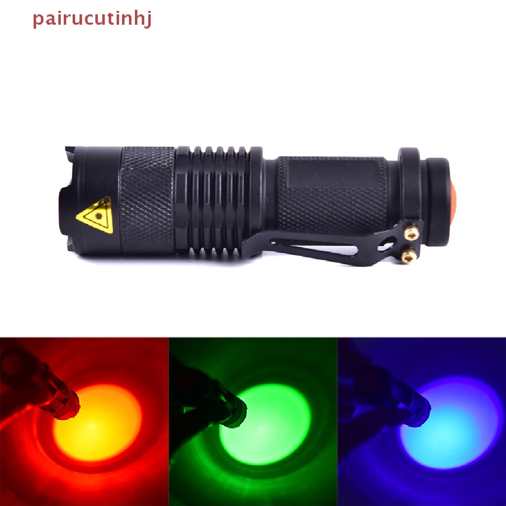 Cặp Đèn Pin LED Ánh Sáng Đỏ / Xanh Lá / Xanh Dương Nhìn Ban Đêm Cho Cắm Trại Hung VN