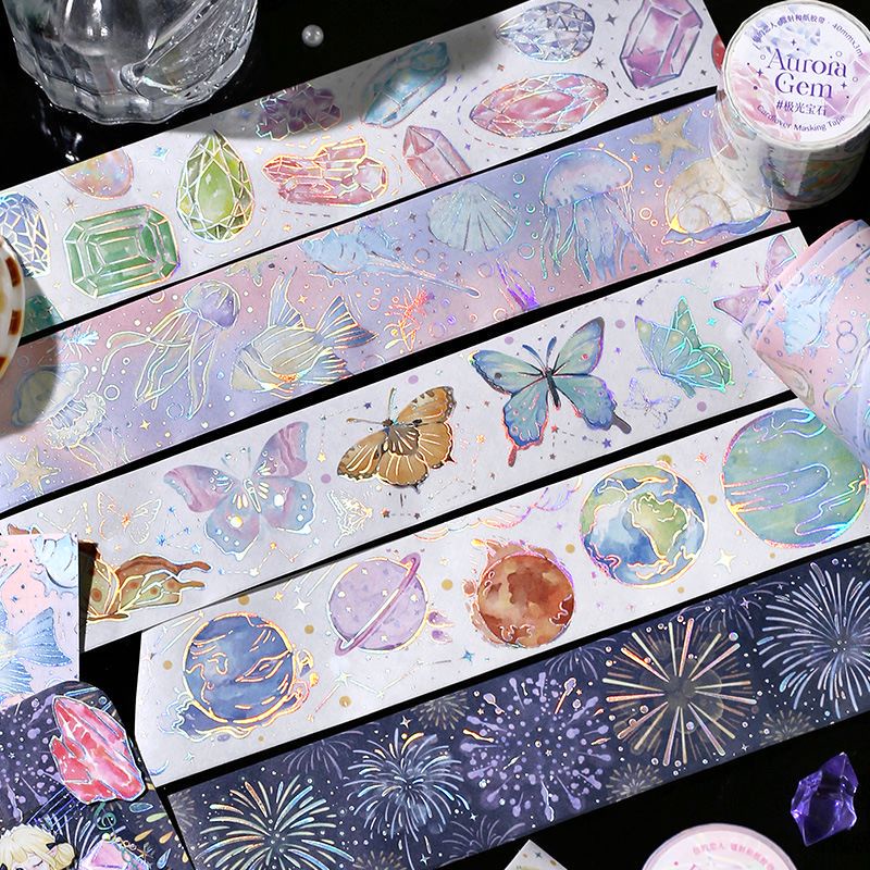 Băng Keo Washi Nhiều Màu Sắc Dùng Trang Trí Sổ Tay Diy