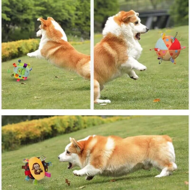 Đồ Chơi Vải Mềm Mại Hình Nhãn Hiệu Siêu Phát Ra Tiếng Kêu Cho Thú Cưng Gặm