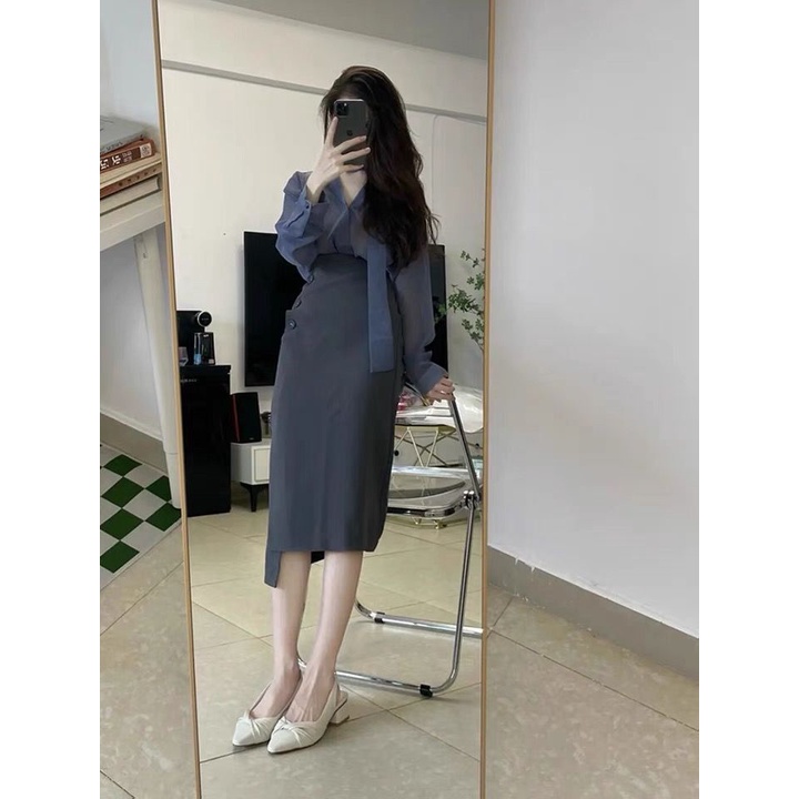 Bộ Áo + Chân Váy Phong Cách Hoàng Gia Cao Cấp Thời Trang Mùa Xuân Dành Cho Nữ 4.8