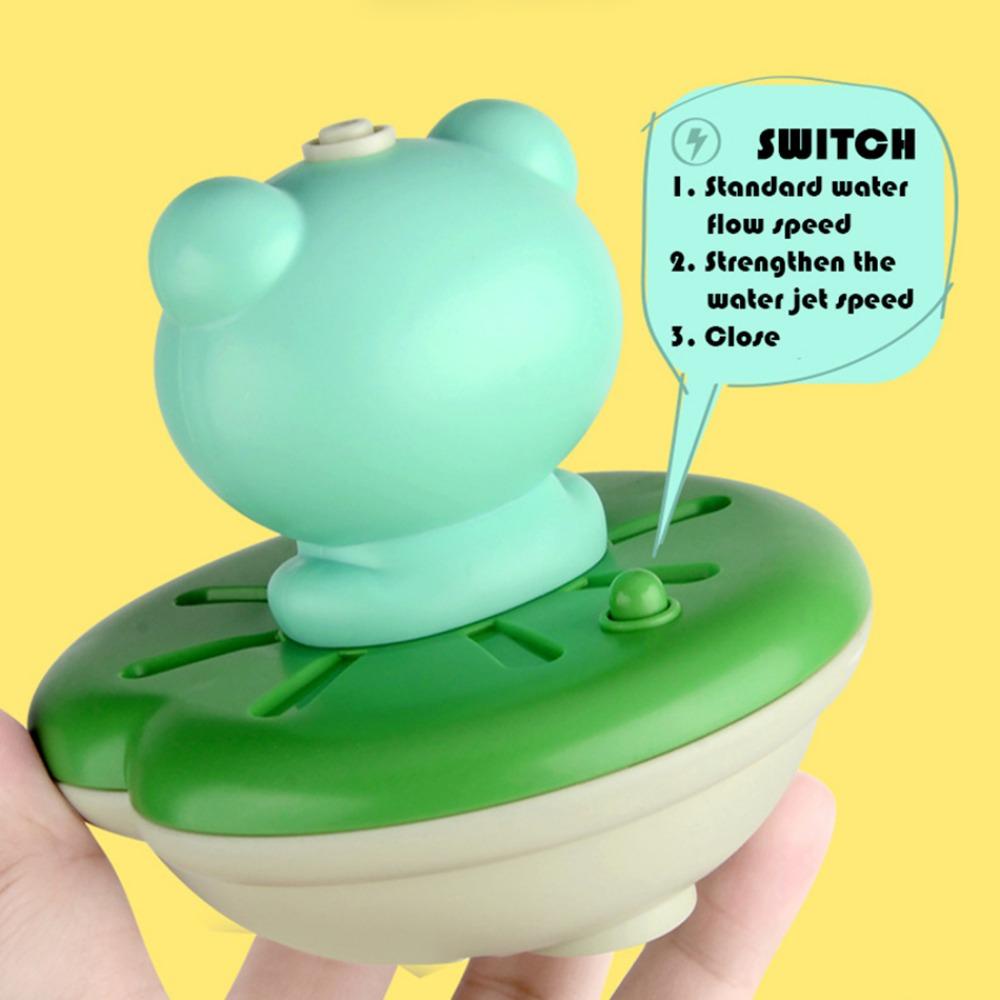 DYRUIDOJ Đồ Chơi Phun Nước Tự Động Hình Ếch Hoạt Hình Cho Bé Chơi Khi Tắm