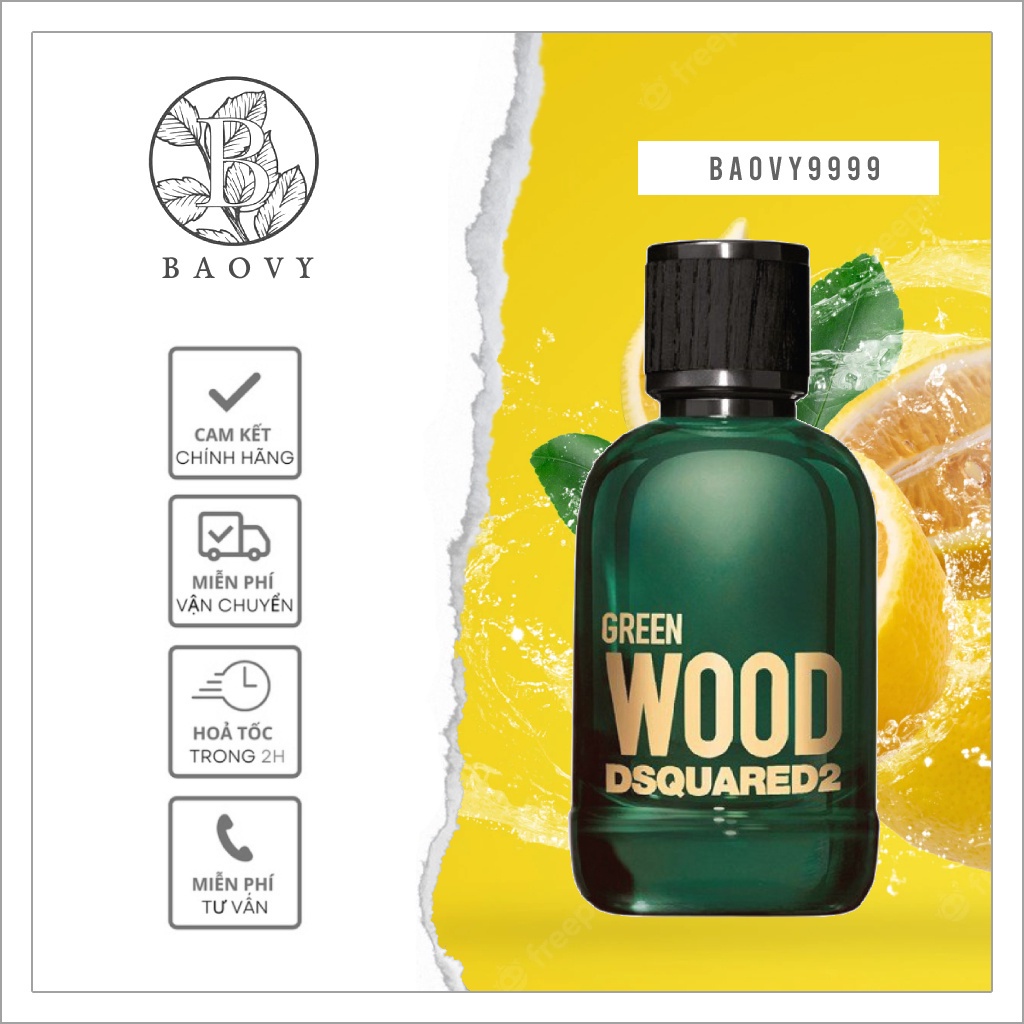 ✨ Nước hoa Dsquared 2 Green Wood Pour Homme / EPD