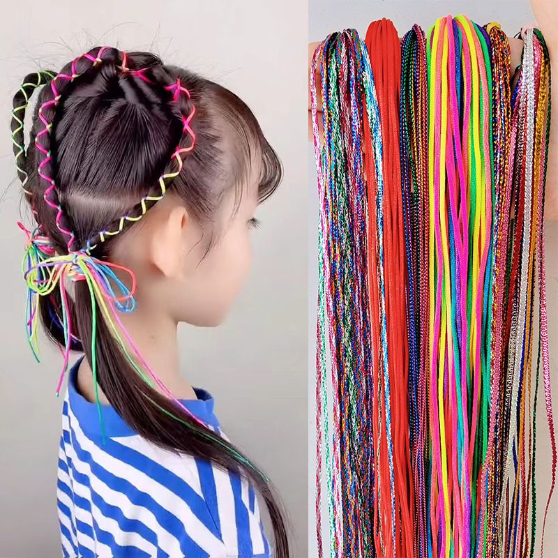 Dây Bện Tóc Nhiều Màu Sắc Phong Cách Tây Tạng Dành Cho Người Lớn