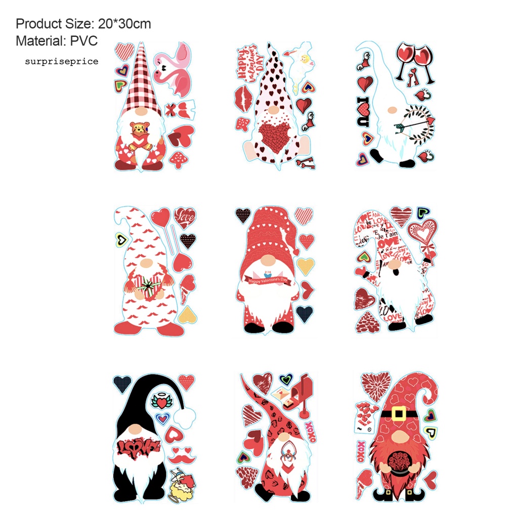 Set 9 Miếng Dán PVC DIY Có Thể Tháo Rời Cho Phục Sinh