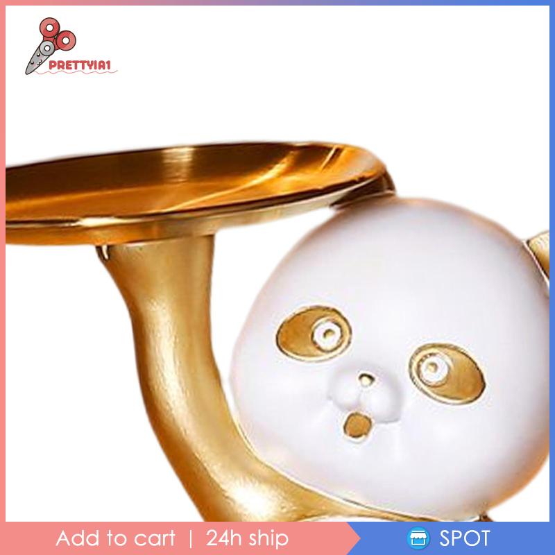 Khay Đựng Đồ Đa Năng Hình Gấu Trúc Prettyia1 Trang Trí Phòng Khách