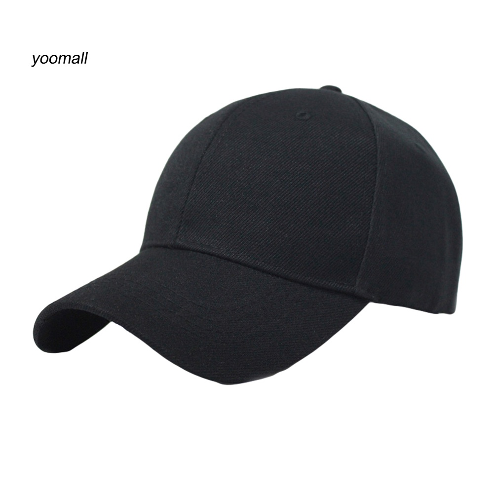 Mũ Lưỡi Trai Unisex Chống Nắng Màu Trơn Thời Trang