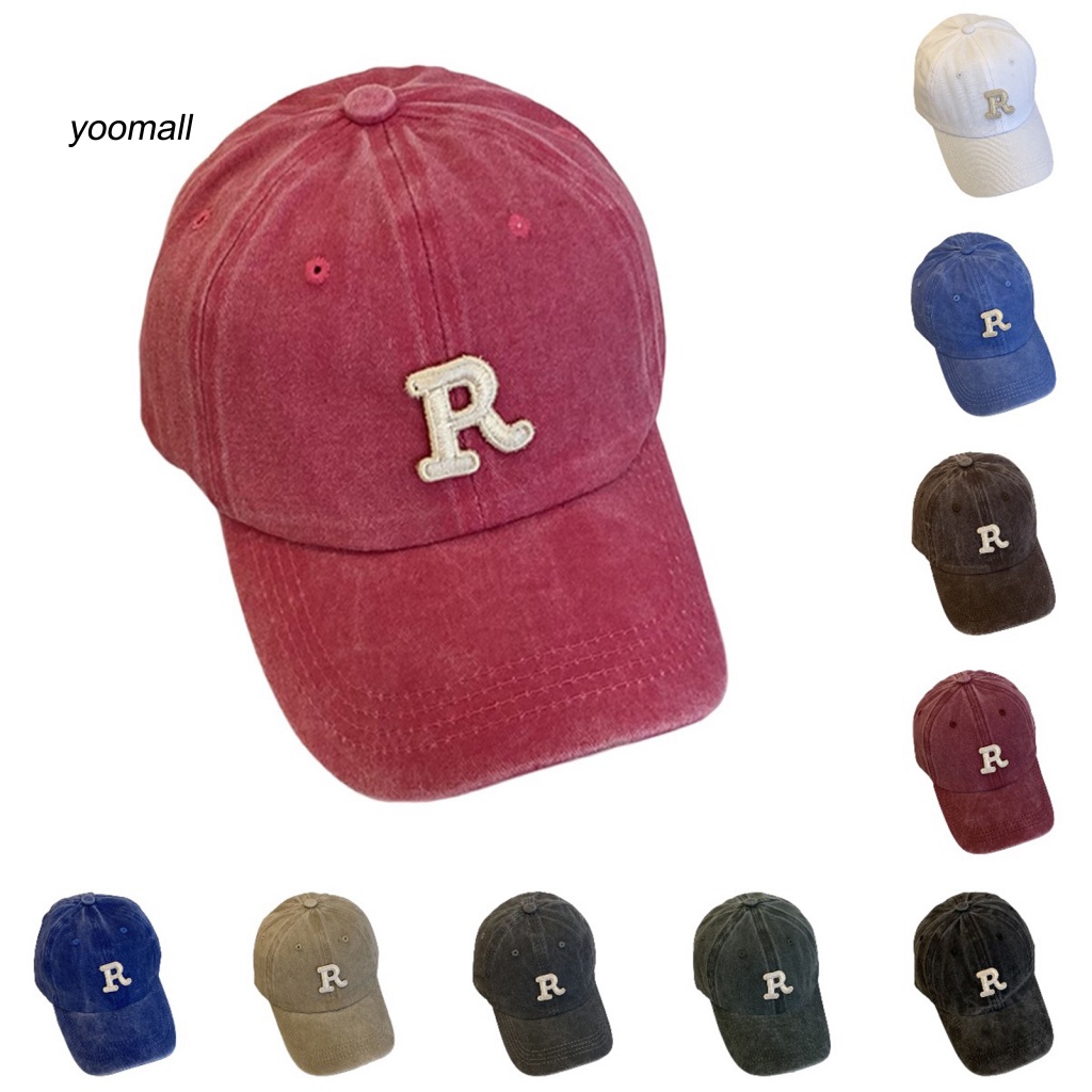 Mũ Lưỡi Trai Thêu Chữ Chống Nắng Có Thể Giặt Được Thời Trang Cho Nam Và Nữ