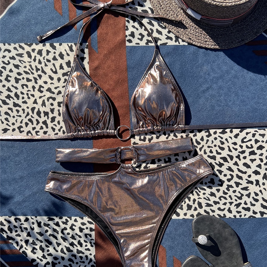 Bộ Bikini Dạ Quang Ánh Kim Quyến Rũ Cho Nữ