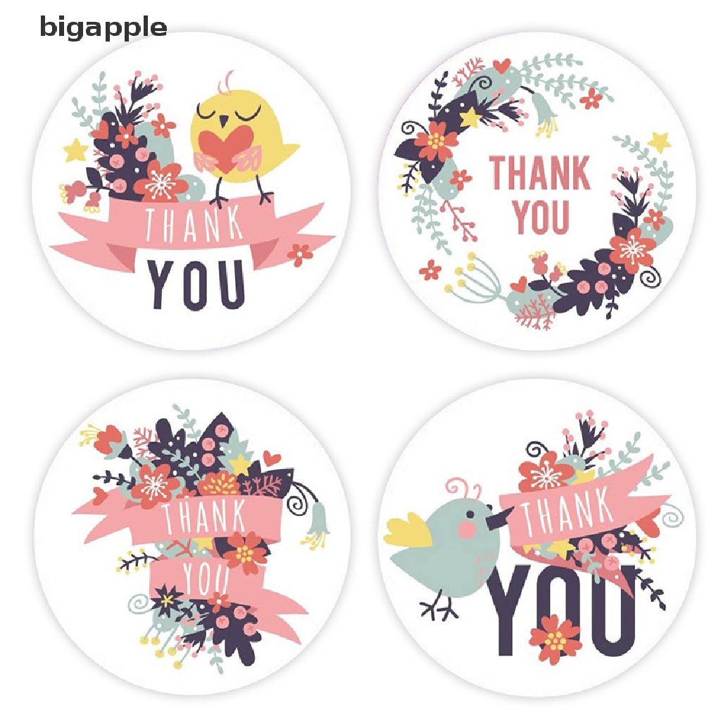 Cuộn 500 Miếng Dán Hình Động Vật Dễ Thương Dùng Để Trang Trí Thiệp