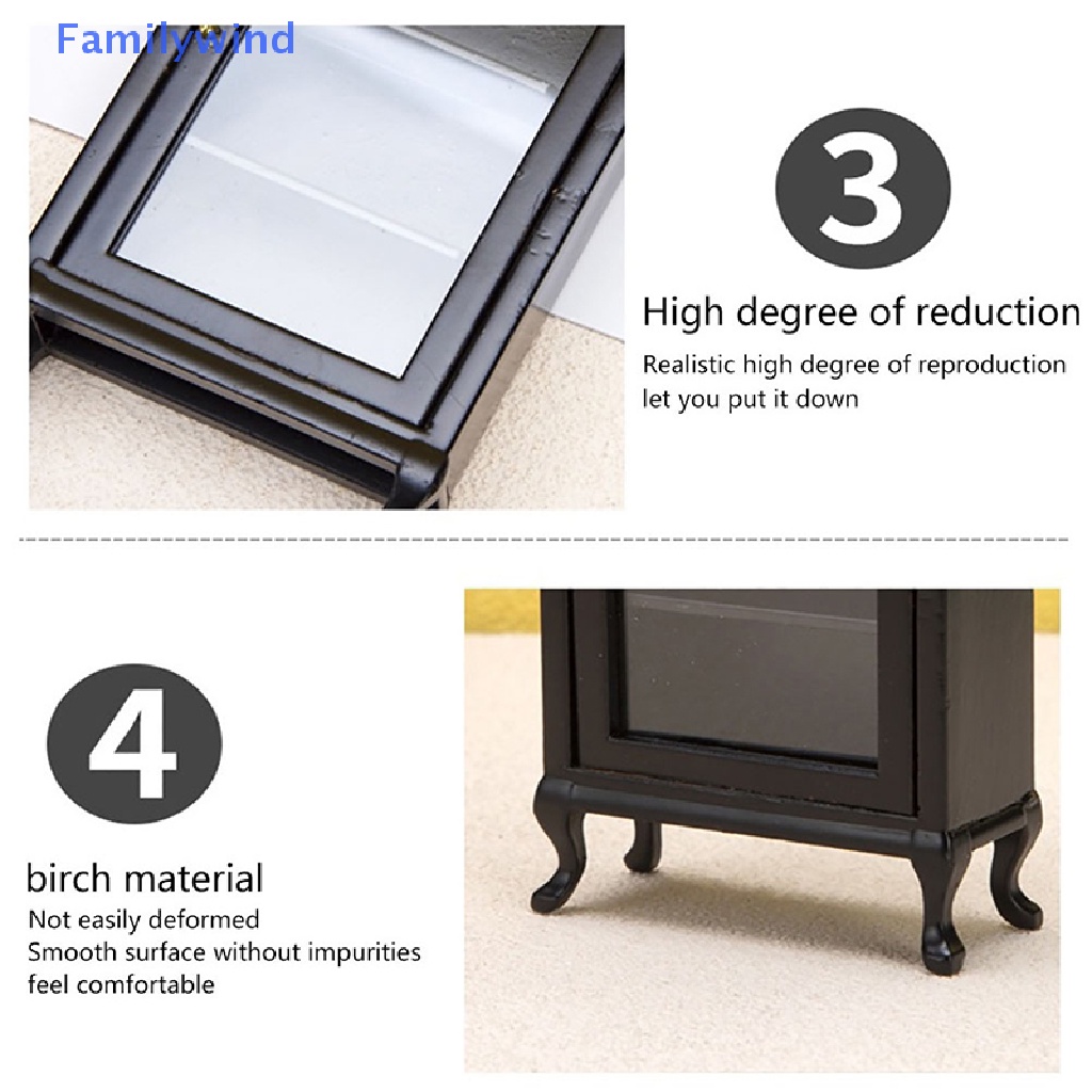 Mô Hình Tủ Chén 1: 12 Dùng Trang Trí Nhà Búp Bê