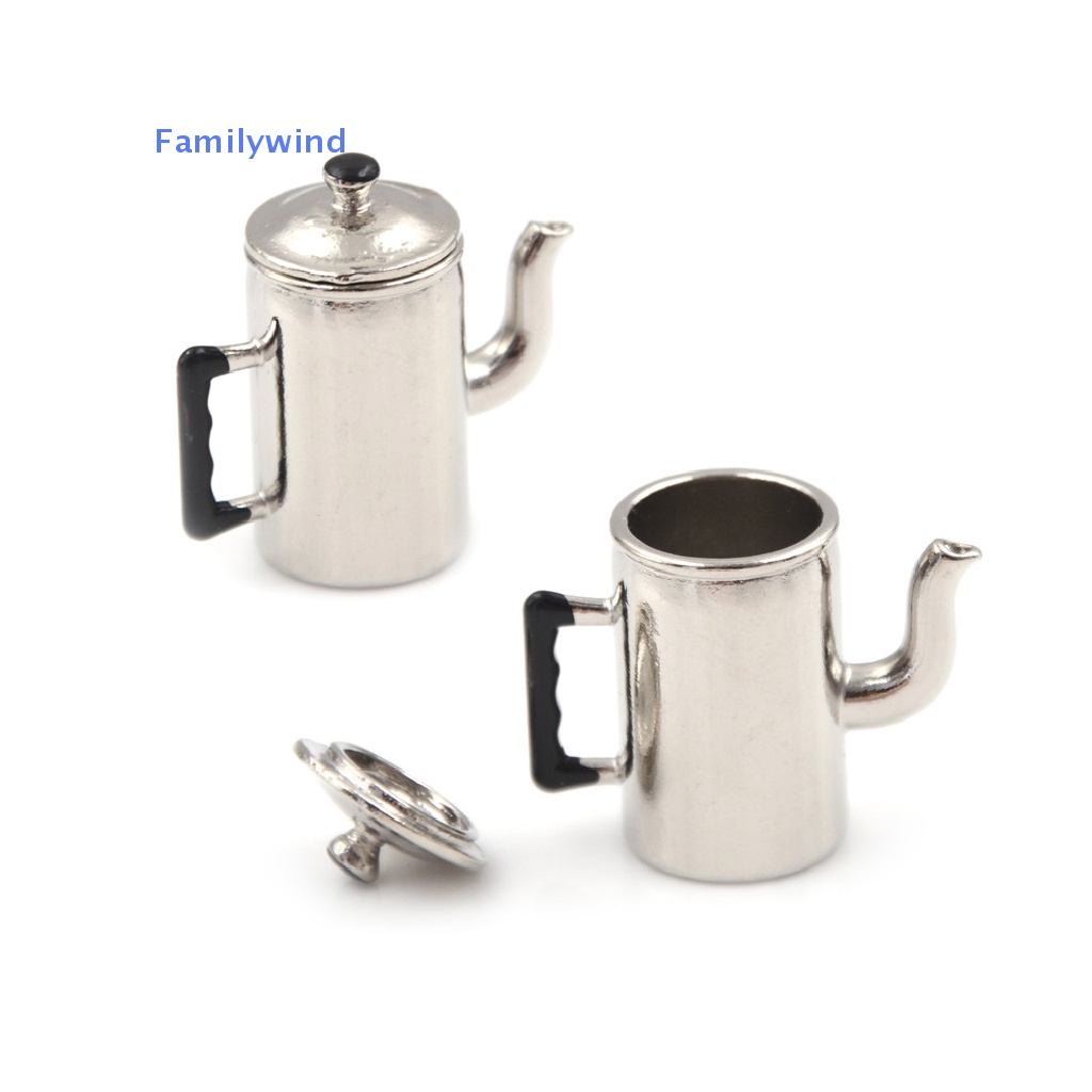 Ấm Nước Kim Loại Trang Trí Nhà Búp Bê Tỉ Lệ 1 / 12