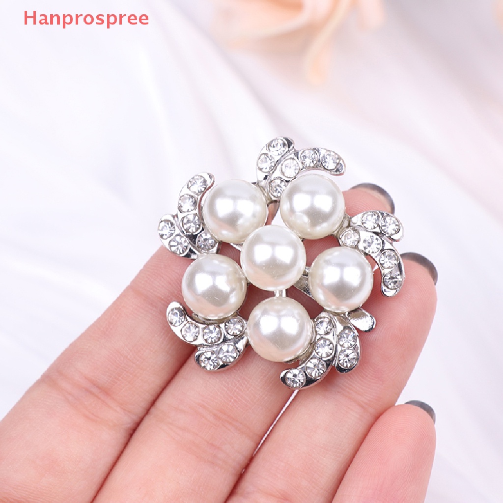 Hanprospree > 1 Kẹp Khóa Giày Cao Gót Đính Ngọc Trai Trang Trí Dành Cho Bạn Nữ