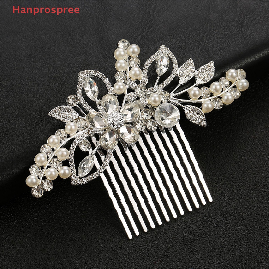 Lược Cài Tóc Đính Đá Pha Lê Phong Cách Vintage Cho Cô Dâu